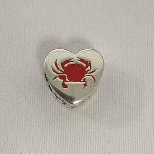 Pandora Maryland Exclusive Travel Heart Charm Pendant, S925 Silver Jewelry